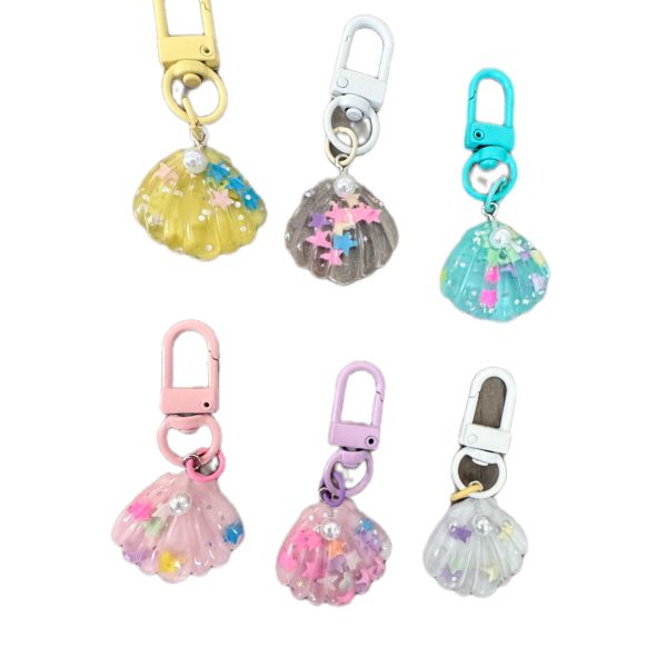 Seashell Pearl Charm